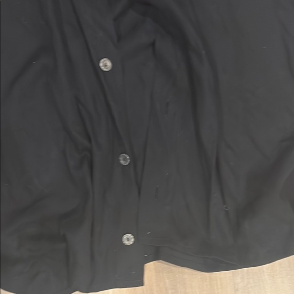 Men's Black Casual Button Down Shirt - Picture 7 of 10